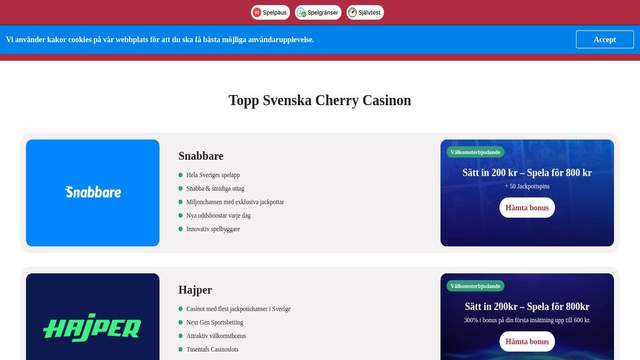 Cherry Casino casino screenshot